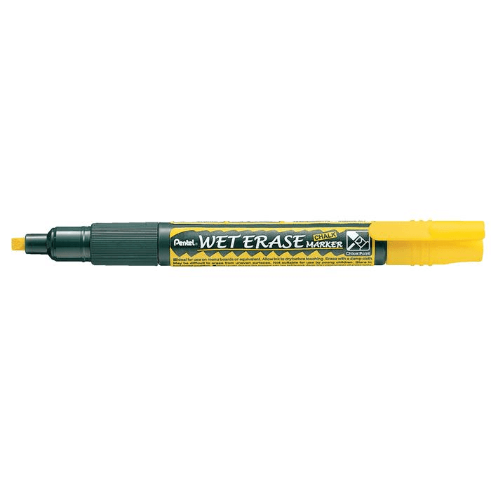 Kriedový marker žltý Pentel 1 ks