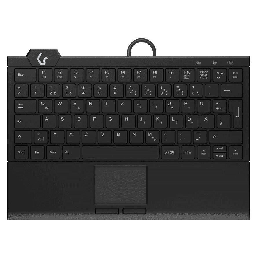 KeySonic KSK-5210ELU (DE) klávesnica USB QWERTZ Nemecký Čierna