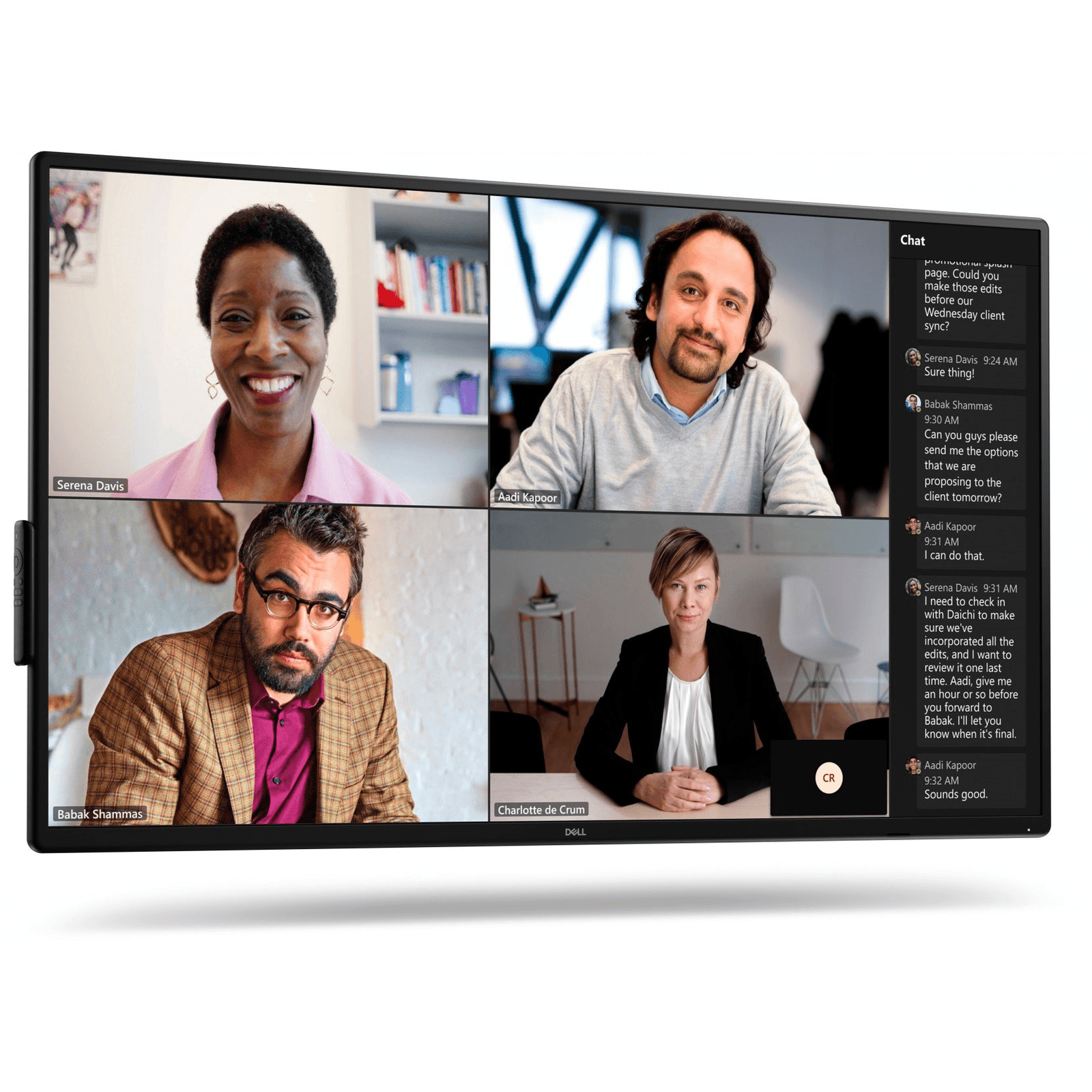 DELL P5525QC Plochá digitálna tabuľa 138,8 cm (54.6") LCD 400 cd/m² 4K Ultra HD Čierna
