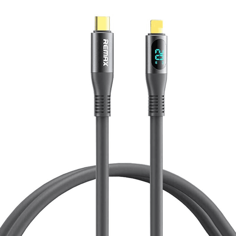 Kábel Remax USB typ C - Apple Lightning 1,2 m čierny