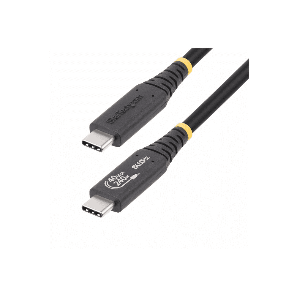 StarTech.com 50C-40G-USB4-CABLE USB kábel USB4 Gen 3x2 0,5 m USB C Čierna