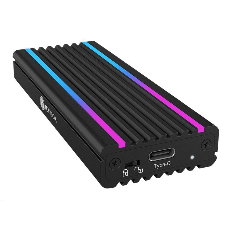 ICY BOX IB-1824ML-C31 Obal pre SSD Čierna M.2