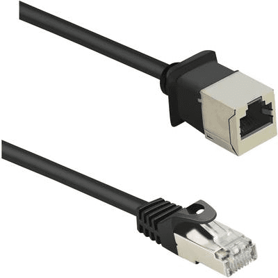 Patchcord F/UTP 5e Renkforce RJ45 / RJ45 3 m čierna