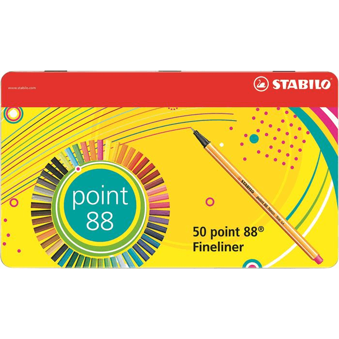 STABILO Point 88 liner Viacfarebný 50 kusov