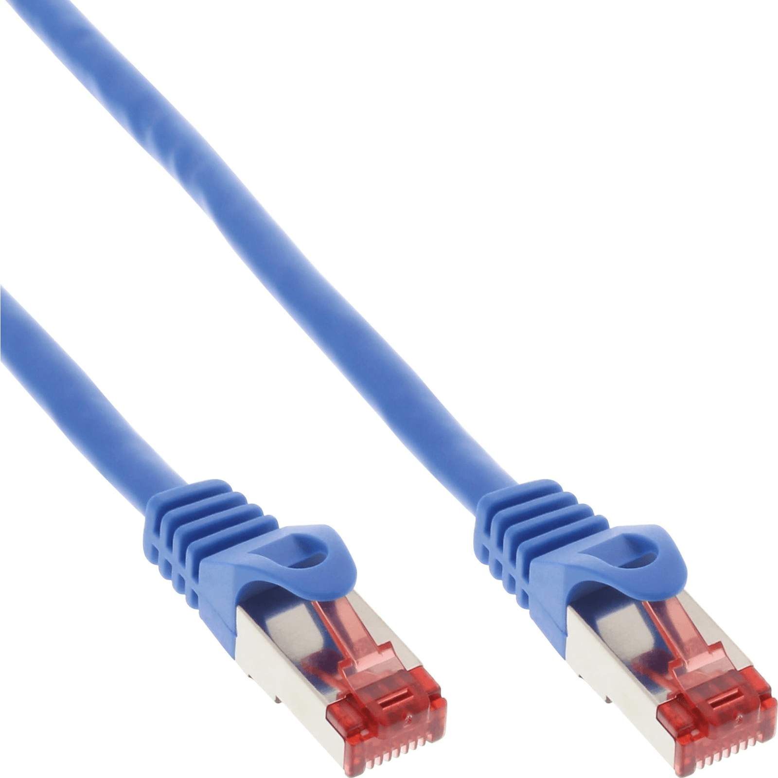 InLine B-76411B sieťový kábel Modrá 1 m Cat6 S/FTP (S-STP)