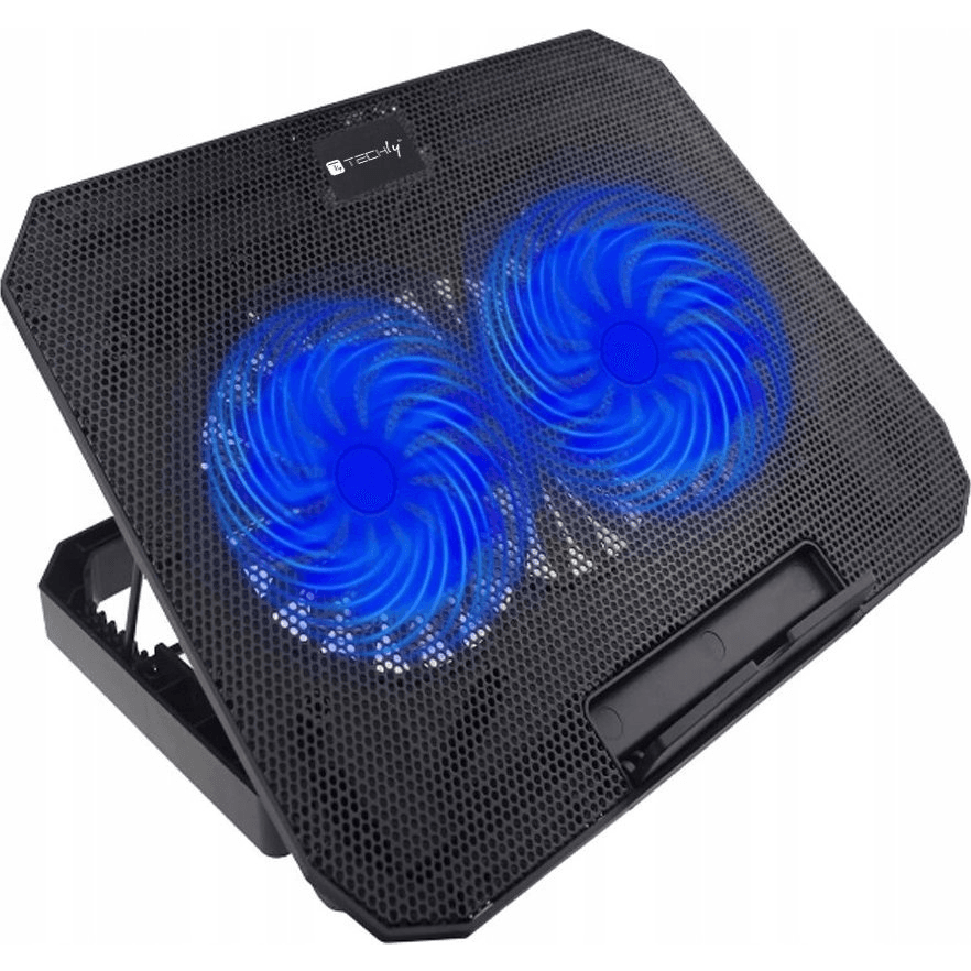 Techly ICOOL-CP11TY stojan na laptop Čierna 43,2 cm (17")