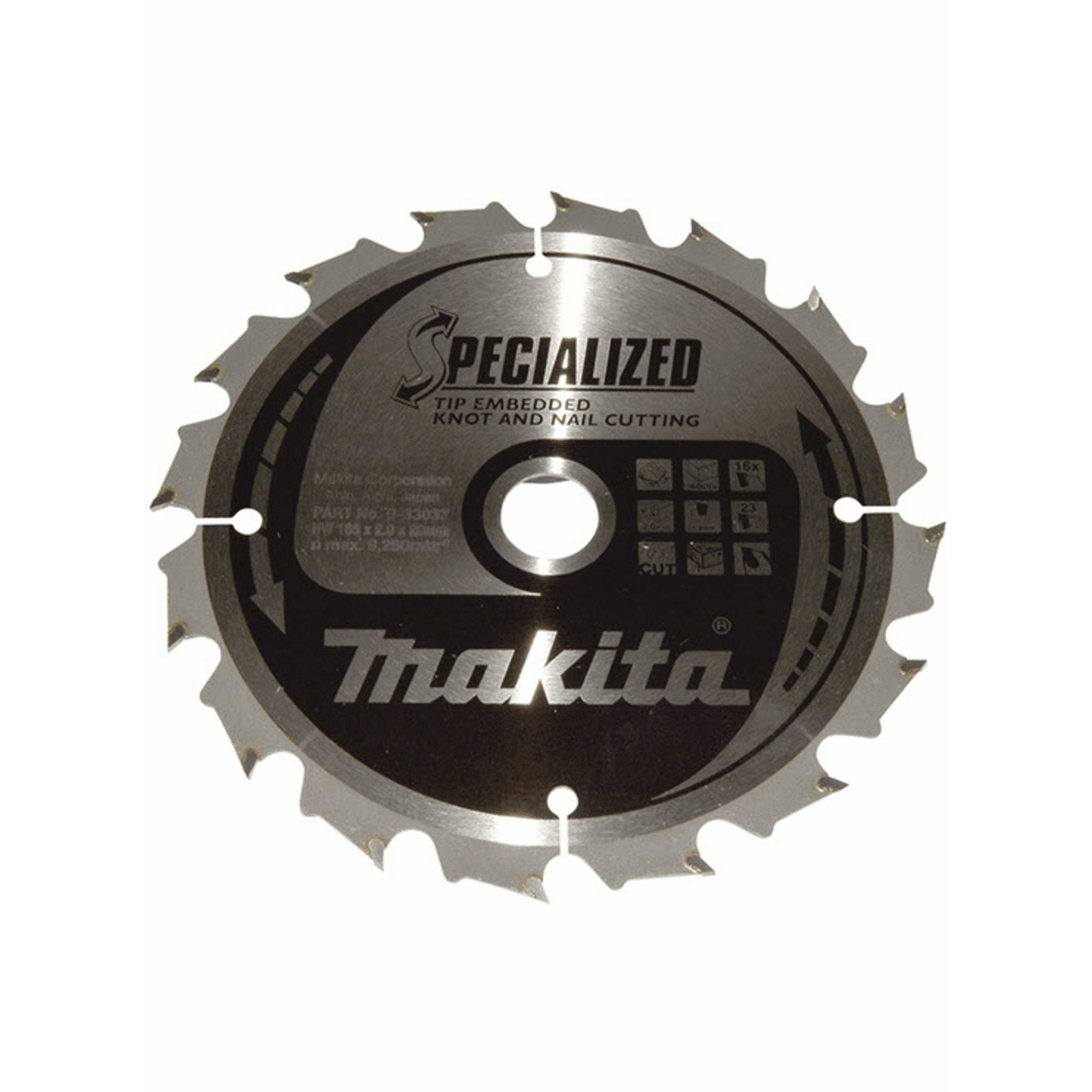 Makita B-33037 rezný kotúč na drevo 165x20mm 16z