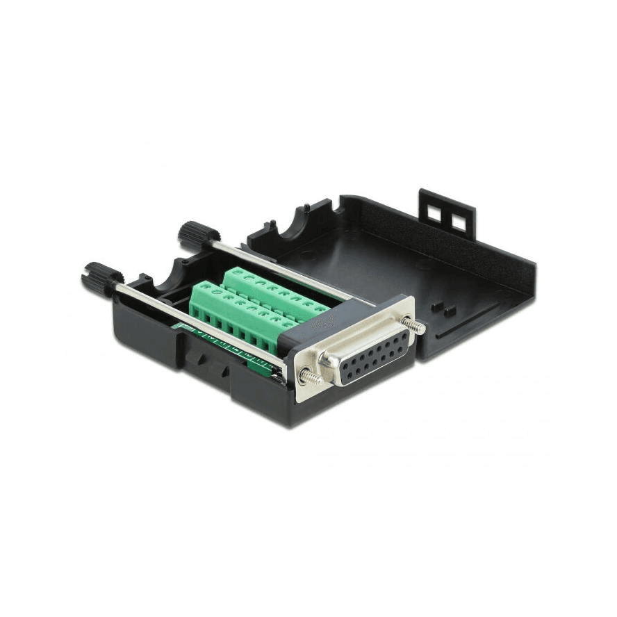 Adaptér terminál RS-232 v puzdre samica Sub-D 15