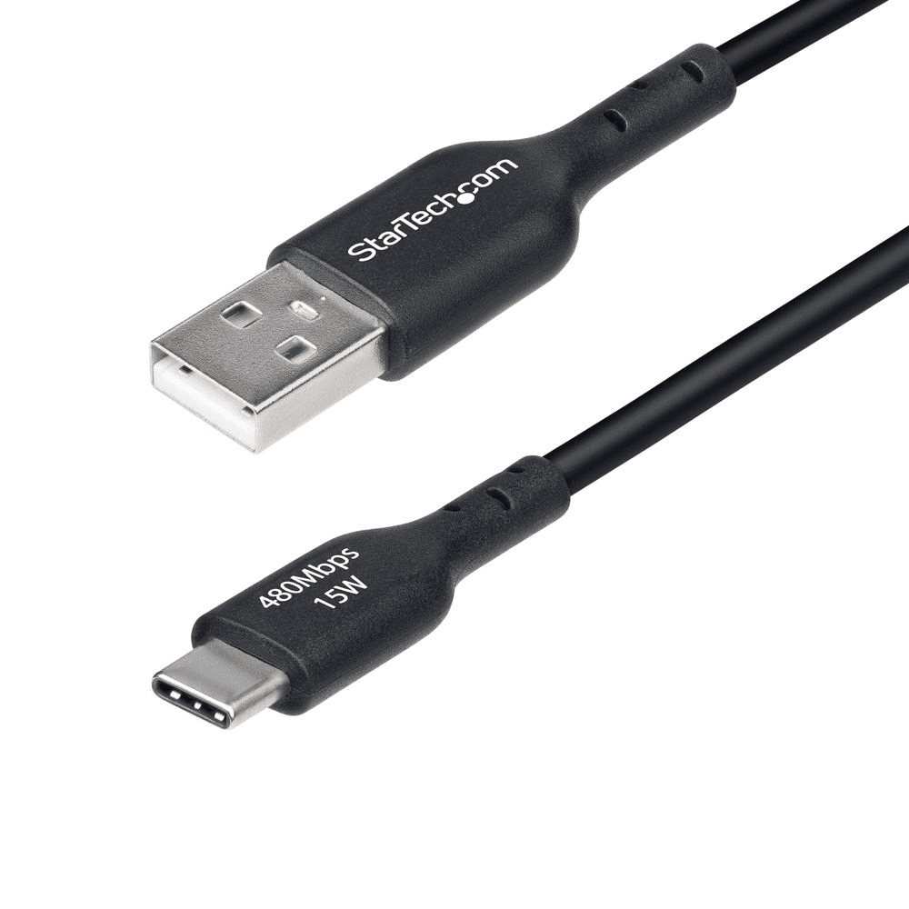 StarTech.com USB2AC1MNC USB kábel USB 2.0 1 m USB A USB C Čierna