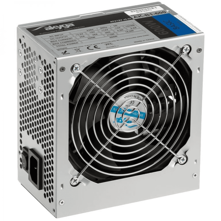 Napájací adaptér Akyga Basic AK-B1-600 (600 W; Pasívne; 120 mm)