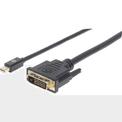 Manhattan 152150 adaptér na video kábel 1,8 m Mini DisplayPort DVI-D Čierna