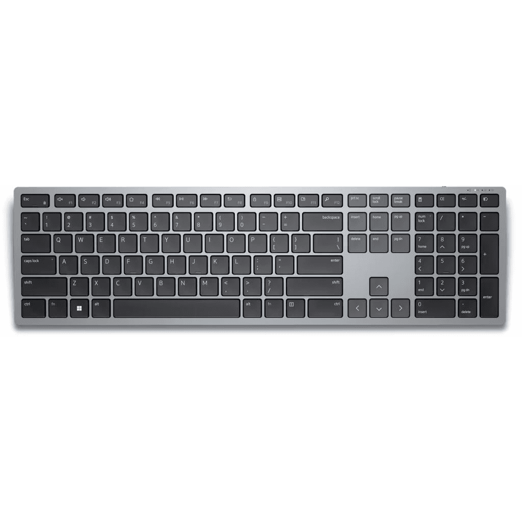 DELL KB700 klávesnica RF Wireless + Bluetooth QWERTZ Maďarský Šedá