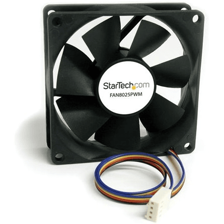 StarTech.com FAN8025PWM systém chladenia počítačov Počítačová skriňa Ventilátor 8 cm Čierna