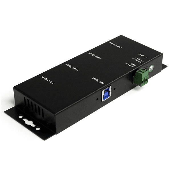 StarTech.com ST4300USBM hub USB 3.2 Gen 1 (3.1 Gen 1) Type-B 5000 Mbit/s Čierna