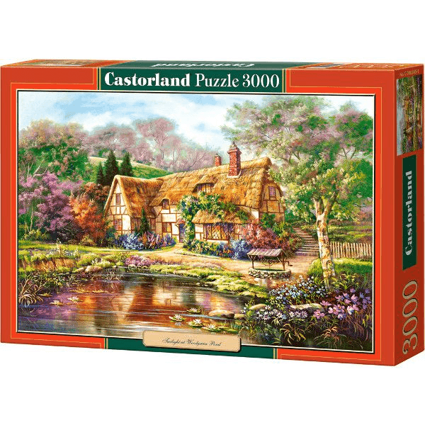 Castorland Twilight at Woodgreen Pond 3000 pcs Puzzle 3000 kusov Víla