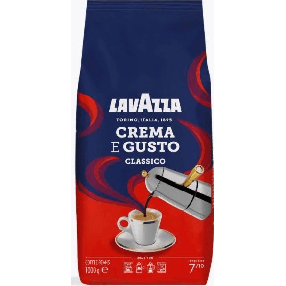 Zrnková káva zmes kávových zŕn Lavazza Crema e Gusto Classico 1000 g