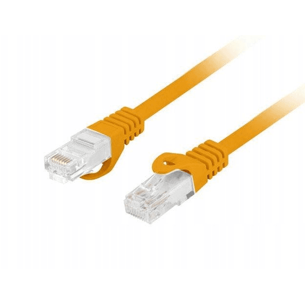 Patchcord Lanberg UTP kat.6 1 m LSZH CU fluke passed oranžový