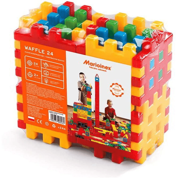 Stavebné kocky wafle Marioinex 900 062 24 ks