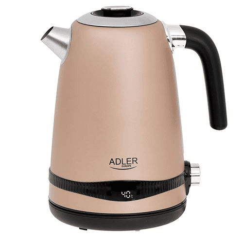 Rýchlovarná kanvica Adler AD1295 2200 W 1,7 l béžová/hnedá