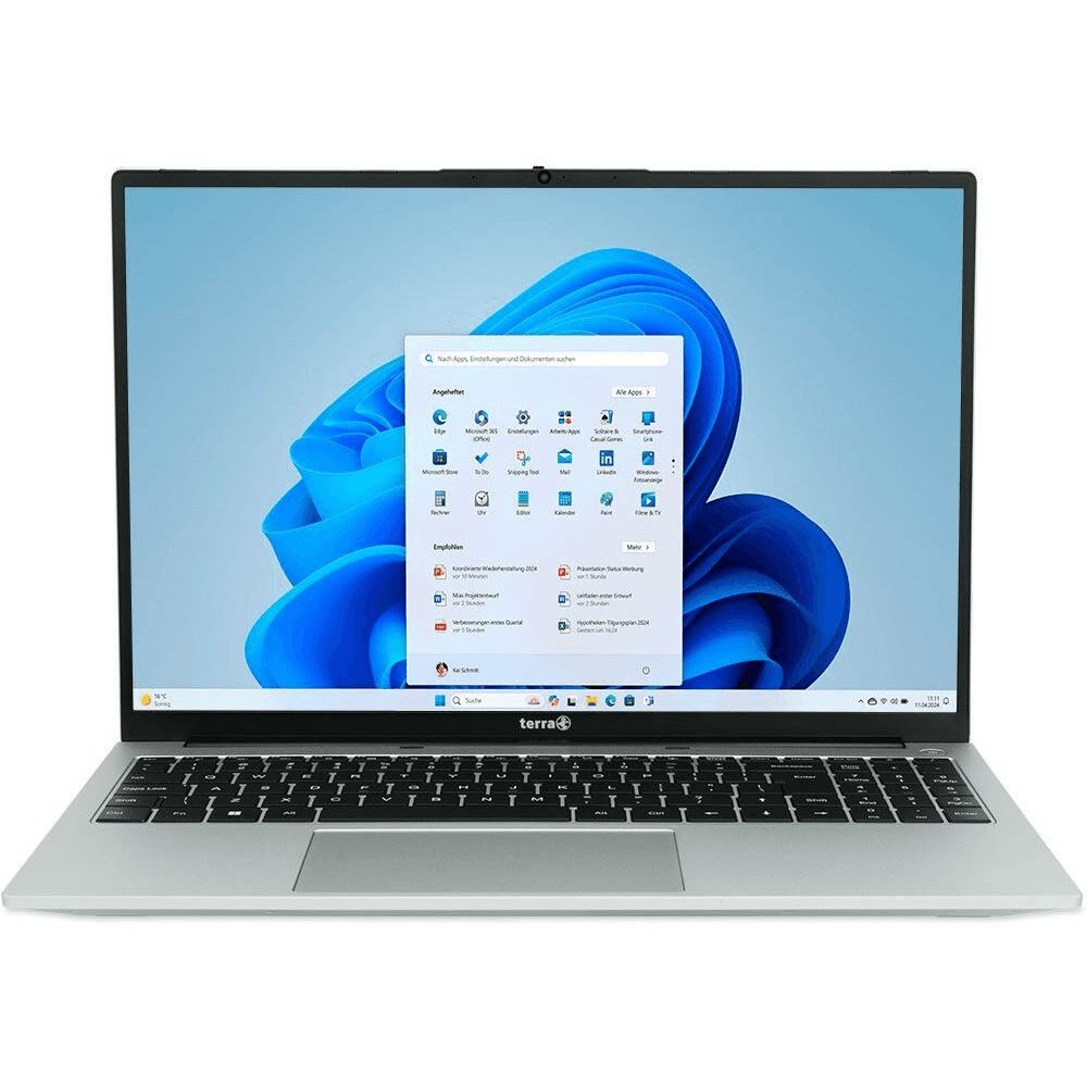 TERRA MOBILE 1610A AMD Ryzen™ 7 7730U Laptop 40,6 cm (16") WUXGA 16 GB DDR4-SDRAM 512 GB SSD Wi-Fi 6 (802.11ax) Windows 11 Home Nemecký Antracit
