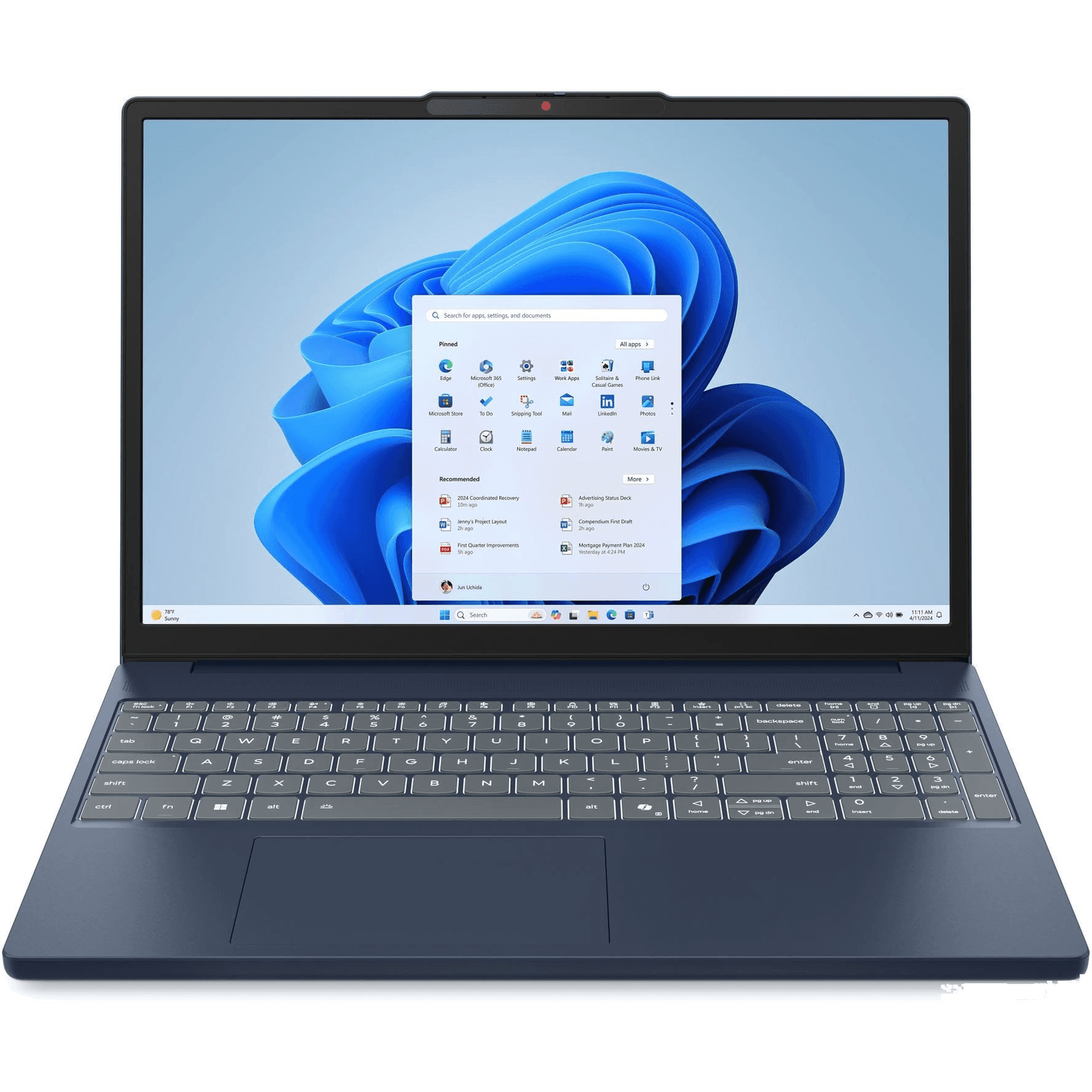 Notebook Lenovo IdeaPad Slim 3 15ARP10 Ryzen 5 7533HS 16 GB 512 GB W11