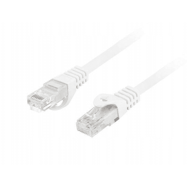 Patchcord Lanberg UTP kat.6 10 m LSZH CU fluke passed biely