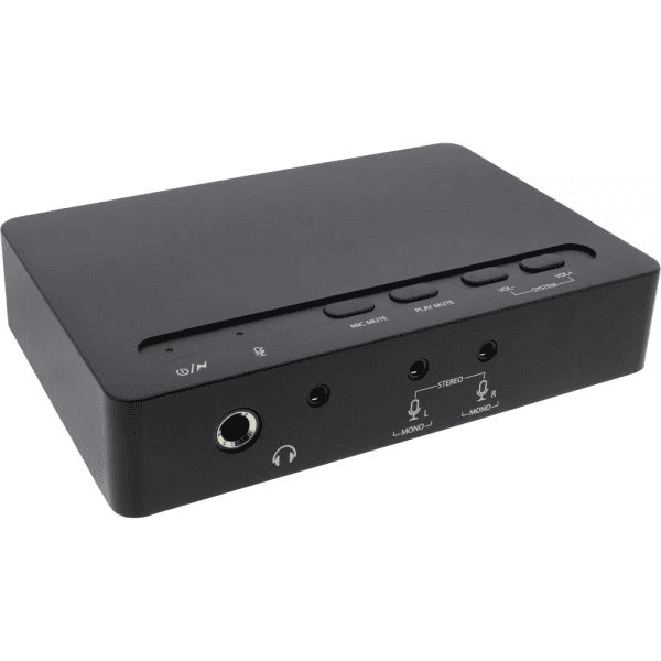 InLine 66670B audio prevodník Čierna