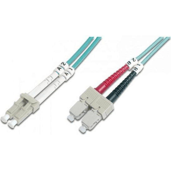 Techly 3m SC/LC 50/125 InfiniBand a kábel z optických vlákien Modrá farba vody