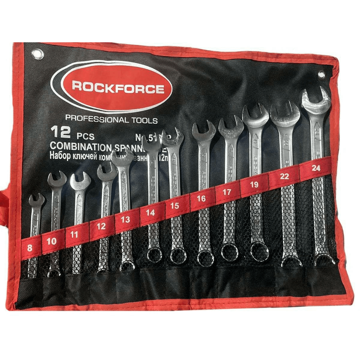 ROCKFORCE KĽÚČ OČKOPLOCHÁ Kpl.12el.