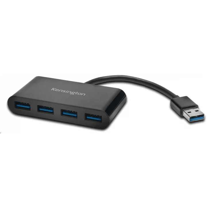 Kensington UH4000 USB 3.2 Gen 1 (3.1 Gen 1) Type-A 5000 Mbit/s Čierna