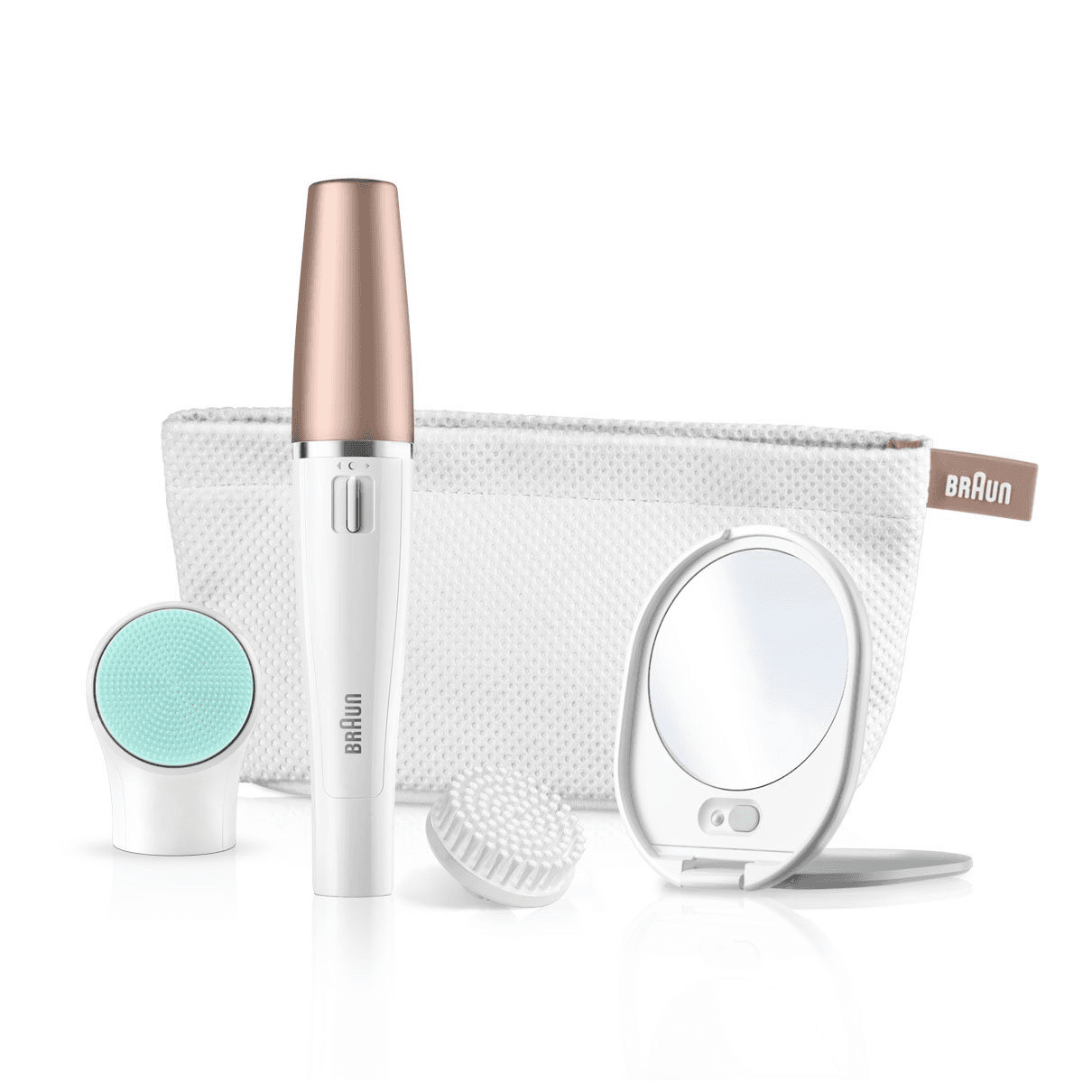 Braun FaceSpa 851V Zlato, Biela