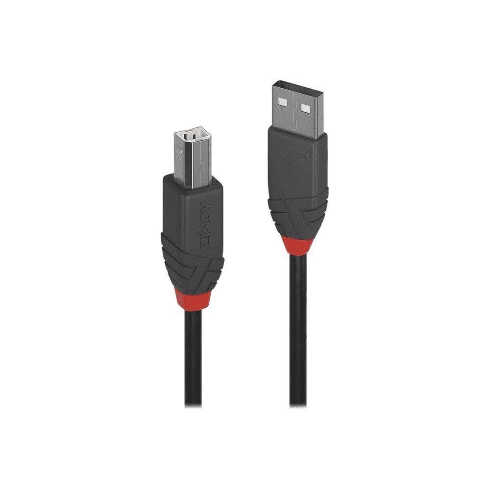 Lindy 36673 USB kábel 2 m USB 2.0 USB A USB B Čierna