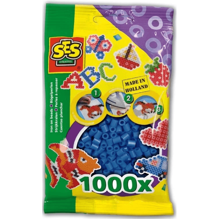 SES Creative Beedz Children's packet of 1000 Navy Blue Iron-on Beads Kreatívne korále