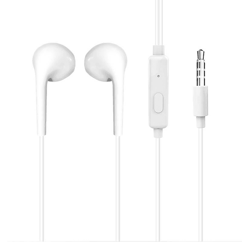 Dudao slúchadlá do uší káblové mini jack 3.5mm náhlavná súprava biela