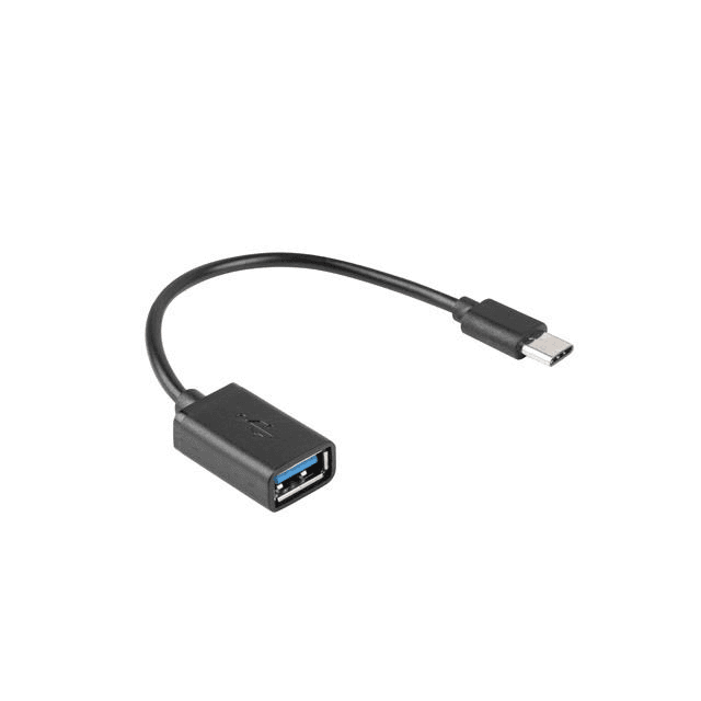 Adaptér USB C(M)-USB-A (F)2.0 0.15M OTG čierny