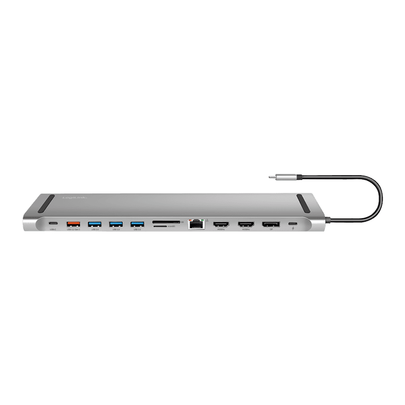 LogiLink UA0411 - USB 3.2 Gen2 12-portová dokovacia stanica s PowerDelivery