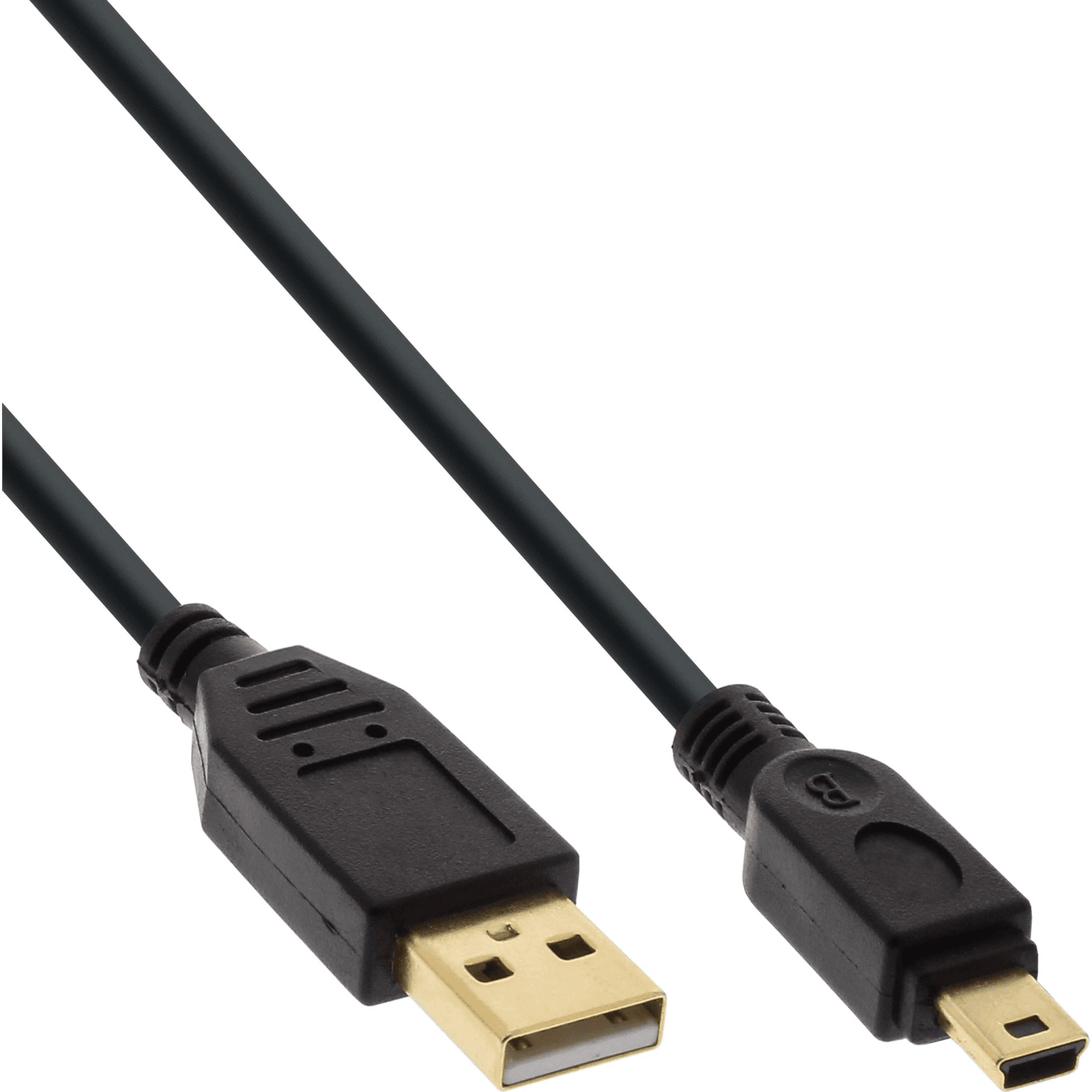 InLine 31850P USB kábel USB 2.0 5 m USB A Mini-USB B Čierna
