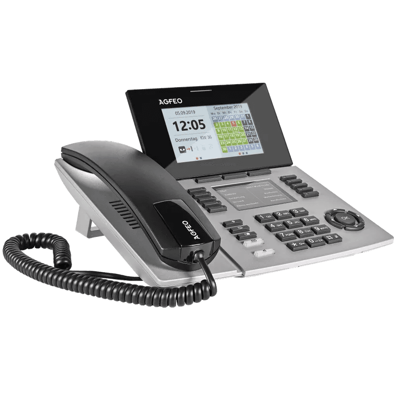 AGFEO ST 56 VoIP telefón Strieborný LCD