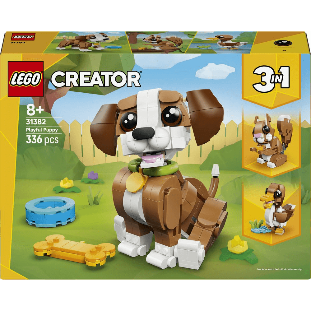 LEGO Creator 3 v 1 31382 Roztomilé zvieratká: neposedný šteniatko