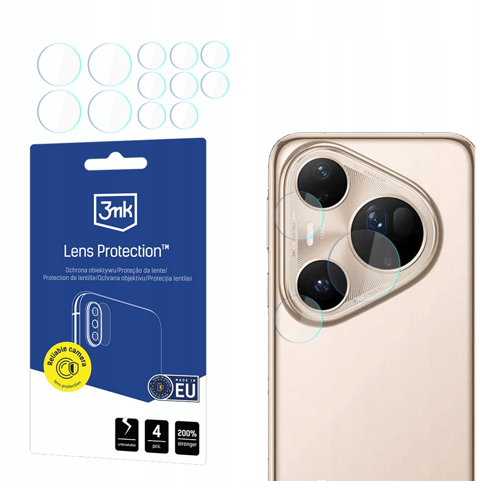 Hybridné sklo 3MK pre Huawei Pura 80 Ultra 4 ks