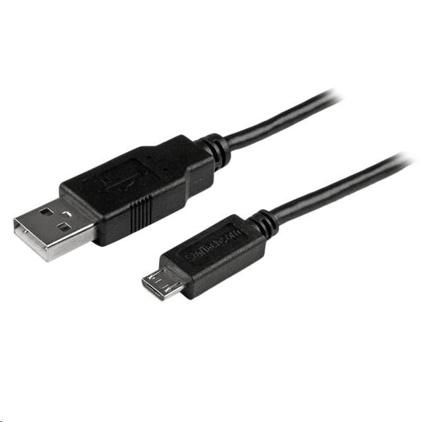 StarTech.com USBAUB50CMBK USB kábel 0,5 m USB 2.0 USB A Micro-USB B Čierna