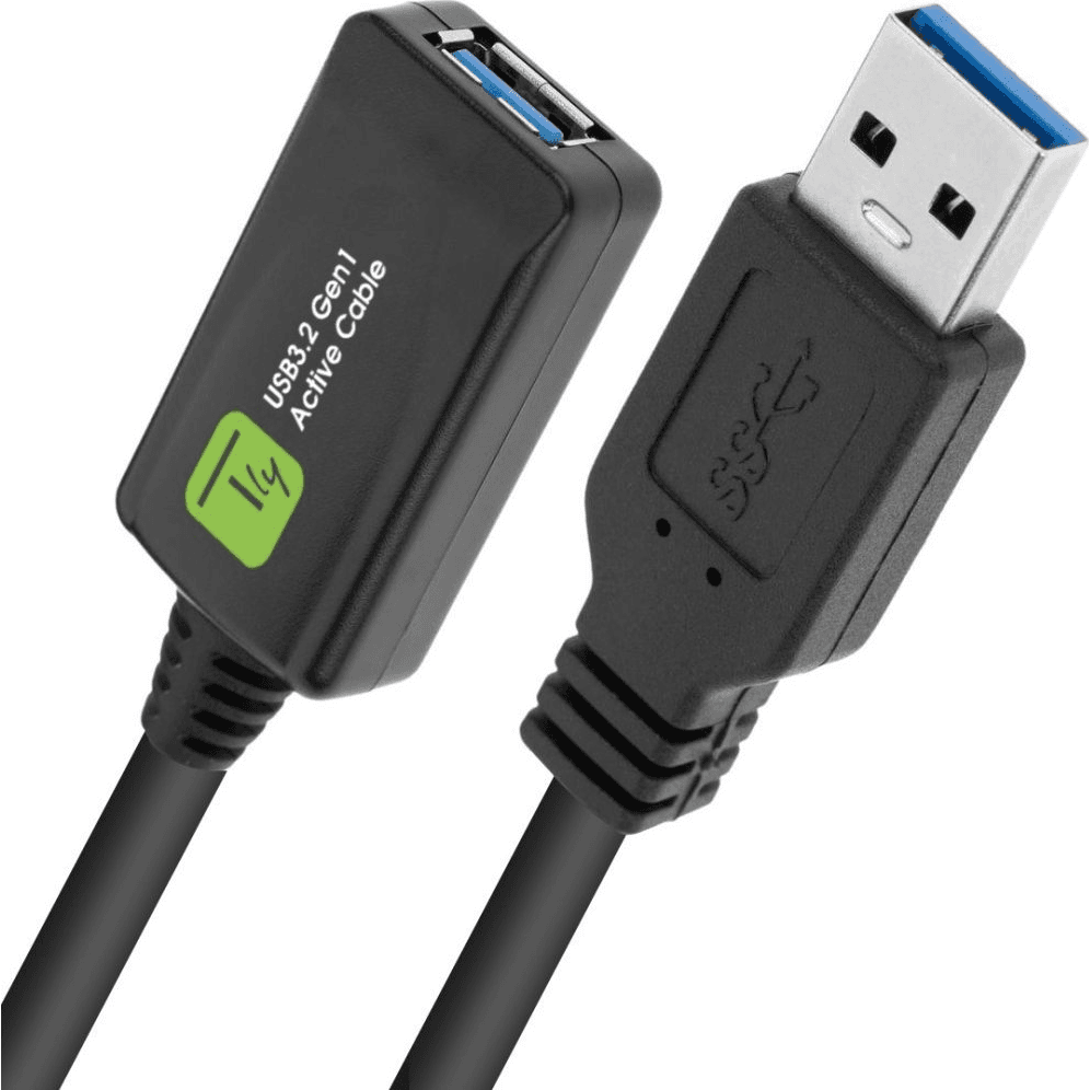 Techly ICUR3050G USB kábel USB 3.2 Gen 1 (3.1 Gen 1) 5 m USB A Čierna