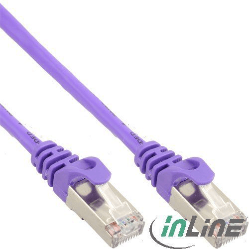 InLine 72503P sieťový kábel Purpurová 3 m Cat5e SF/UTP (S-FTP)