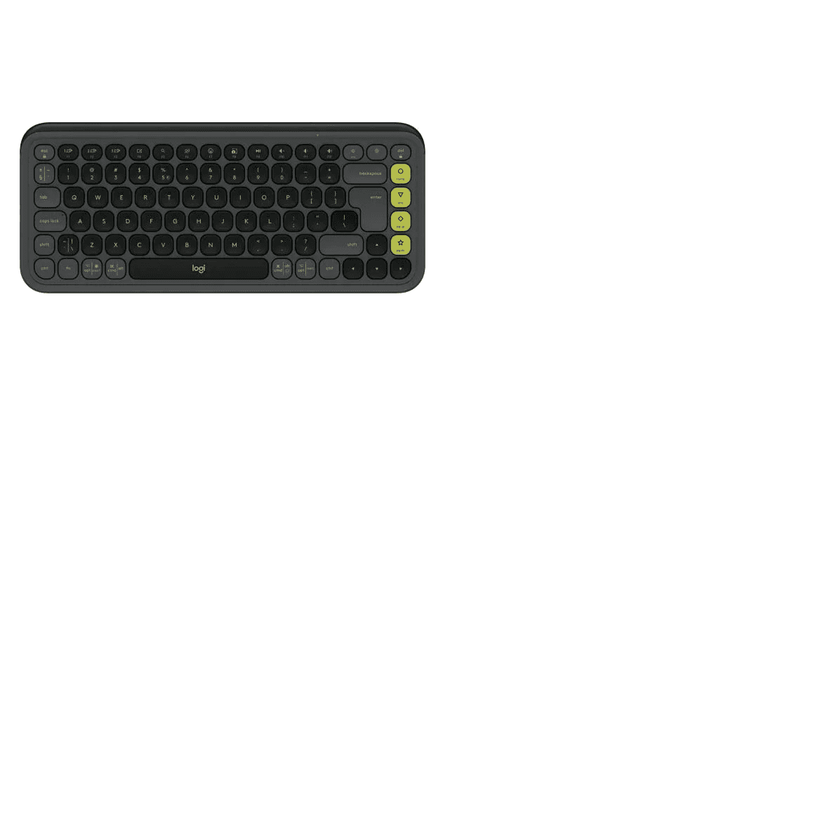 Logitech POP Icon Keys klávesnica Univerzálne Bluetooth QWERTY US International Grafit, Zelená