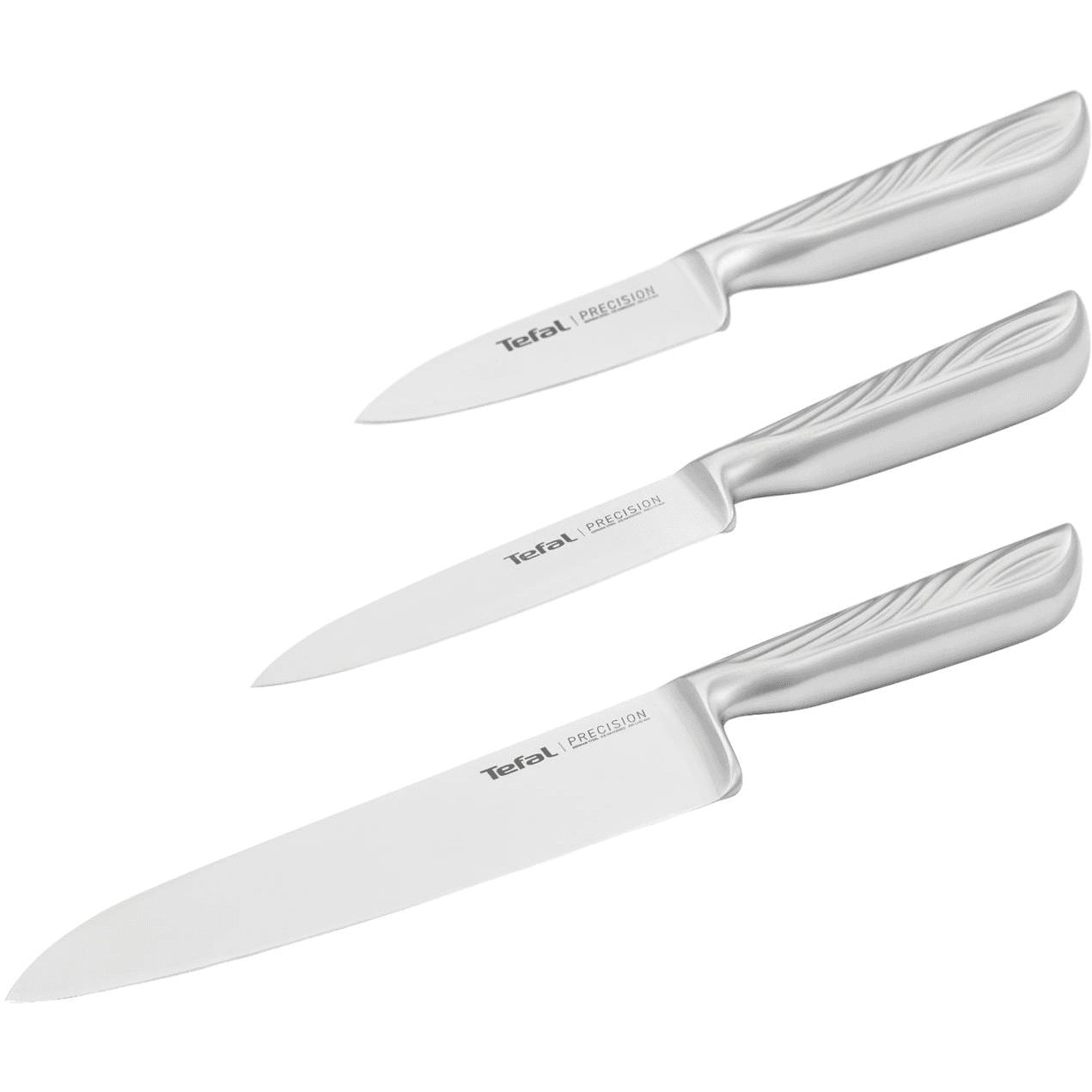Presný 3-dielny set Tefal, kuchársky nôž 20 cm, univerzálny nôž 12 cm, nôž