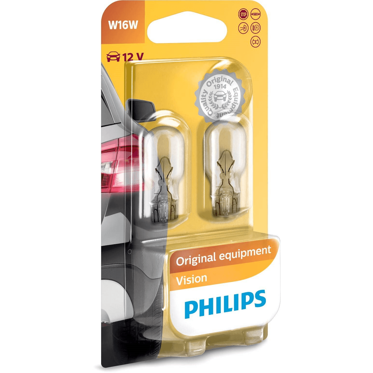 Philips Vision 12067B2 žiarovka na automobilové svetlo W16W 16 W