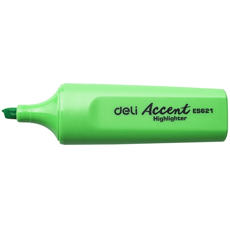 Školský kancelársky zvýrazňovač 1-5mm ACCENT zelený DELI