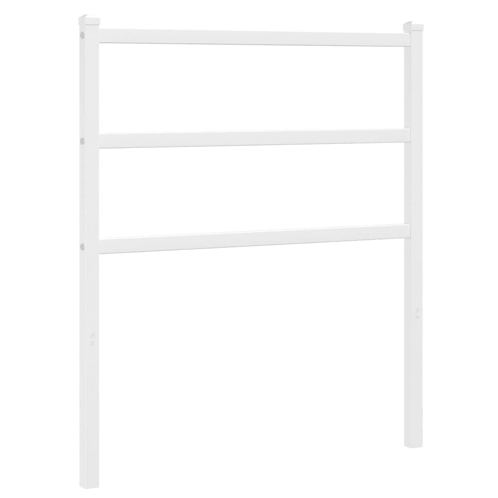 Kovové čelo, biele, 80 cm Lumarko!