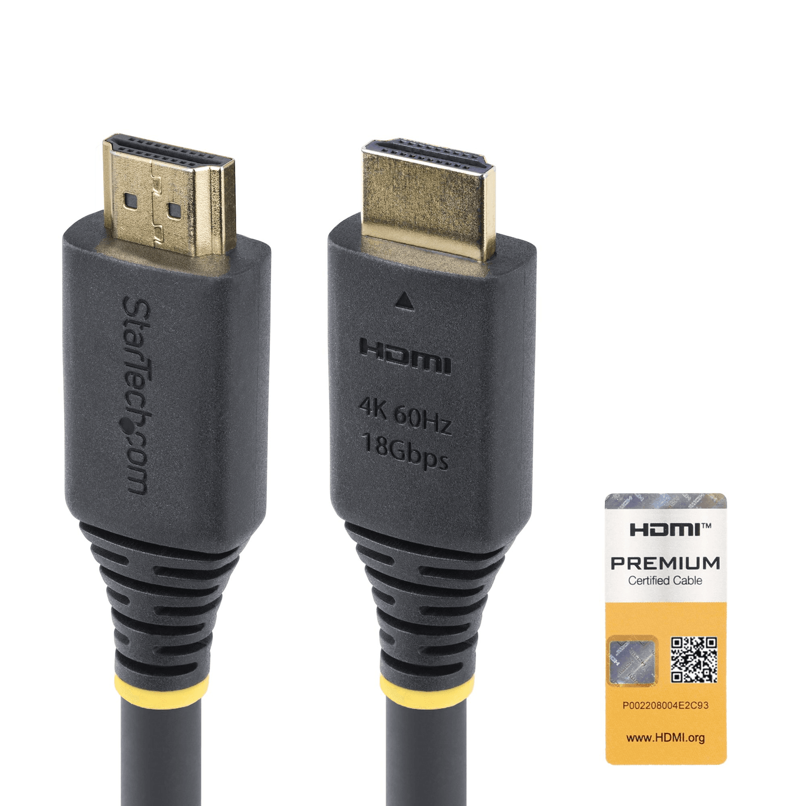 StarTech.com HDMI2-CABLE-4K60-5M HDMI kábel Typ HDMI (štandard) Čierna