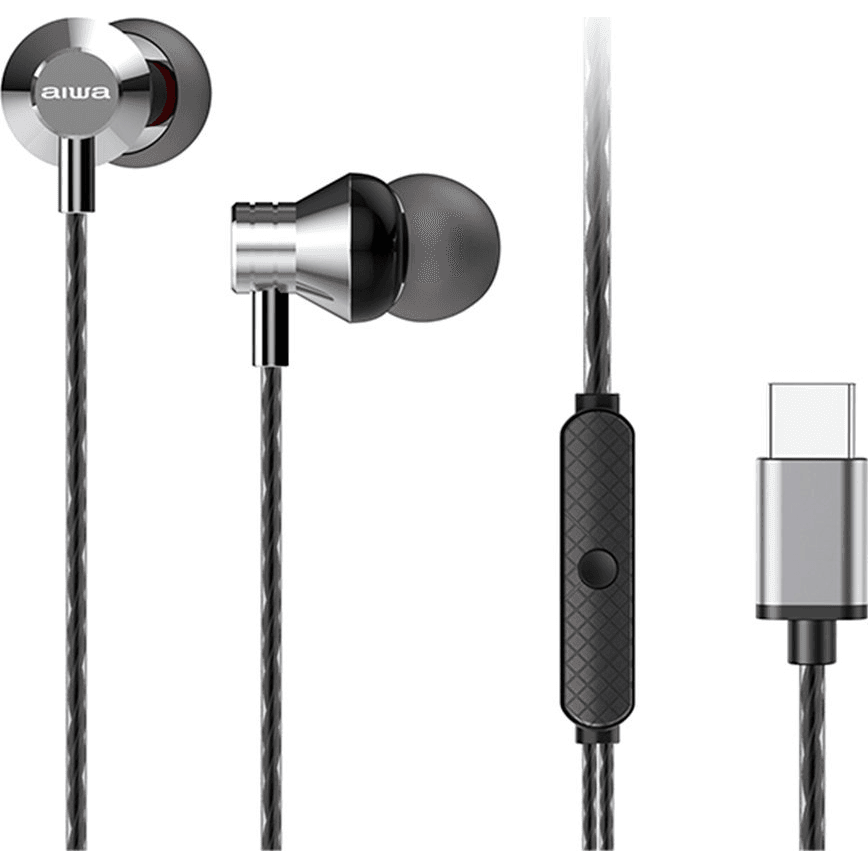 Slúchadlá do uší AIWA ESTM-50USB-C SL Strieborné